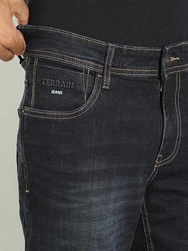 Indian Terrain Men Dark Blue Jeans